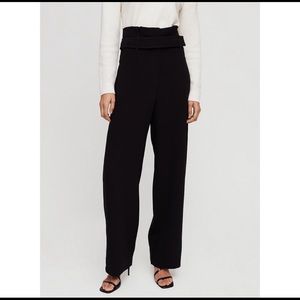 Babaton Jermaine High Rise Wide Leg Black Trousers